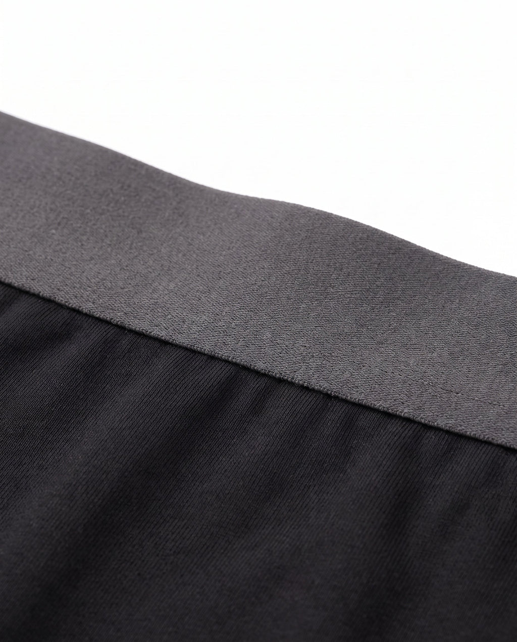 Close-up of the brushed elastic waistband